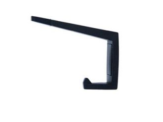 Square Coat Hook Designer Black Concealed Fix