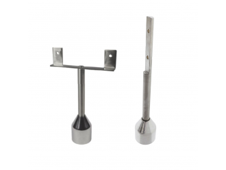 Toilet Partition Leg Satin Stainless Steel